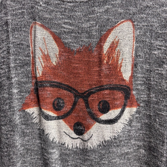 Cozy Bethany Mota Grey Fox Knit Sweater – Your New Favorite! 🦊 XL - Picture 5 of 11